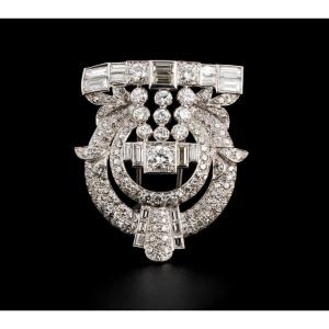 A 1950/60 French Diamond Brooch