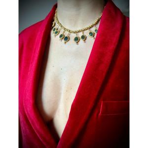  Archaeological Revival Necklace By Giacinto Melillo | Twelve Roman Intaglios In G