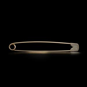 Cartier 1960 New York. A 18k Yellow Gold Safety Pin Brooch