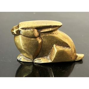 Bronze Hare, Art Deco, Cubist