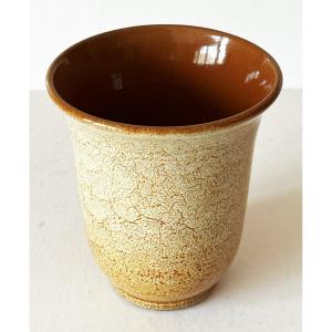 Louis Delachenal And Sévres Manufacture Nationale, Art Deco Soft Stoneware Vase