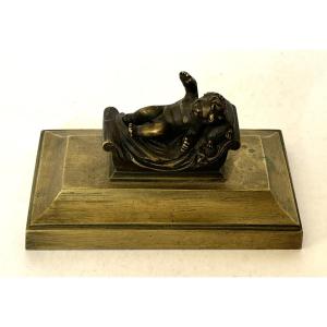 The Birth Of The King Of Rome, 19th-century Bronze Paperweight, Napoleon
