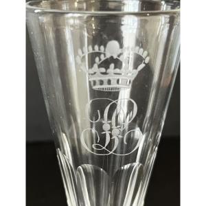 Champagne Flute From King Louis-philippe's Service For The Château De Compiègne
