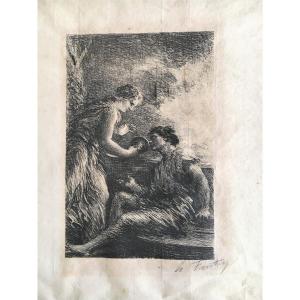 Henri Fantin-latour Lithograph Signed In Pencil