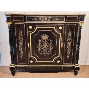 Support Cabinet In Brass Marquetry