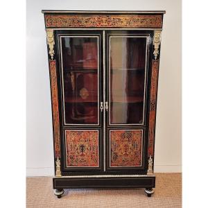 Boulle Marquetry Showcase, Napoleon III Period
