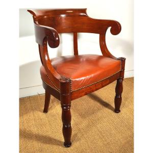 Empire Period Mahogany Office Chair