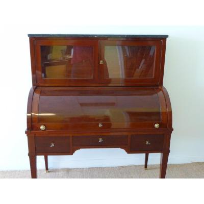 Office Cylinder Mahogany Louis XVI