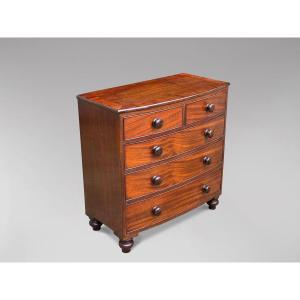 19th Century Miniature Mahogany Chest Of Drawers
