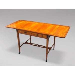 18th Century George III Sheraton Period Satinwood Sofa Table