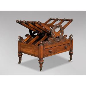 19th Century Regency Period Rosewood Canterbury