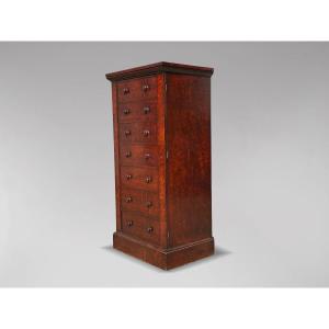 Early 19th Century Georgian Mahogany Wellington Chest Of Drawers