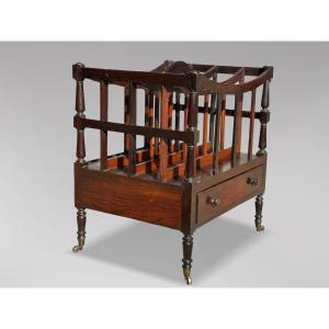 Early 19th Century Regency Period Rosewood Canterbury