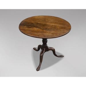 18th Century George III Period Mahogany Tripod Table