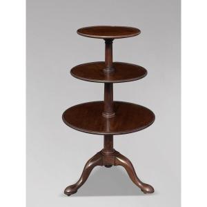 18th Century George III Period Mahogany Dumb Waiter