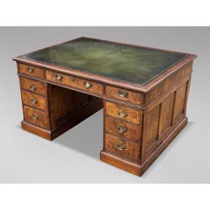 19th Century Pitch Pine Partners Desk