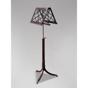 Early 19th Century Regency Period Mahogany Adjustable Duet Music Stand