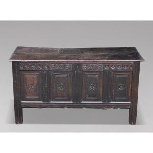 17th Century Joined Oak Lancashire Coffer