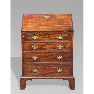 Diminutive 18th Century George III Period Mahogany Desk