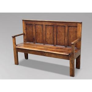 18th Century Georgian Oak & Elm Country Settle