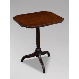18th-century George III-period Octagonal Mahogany Tripod Table