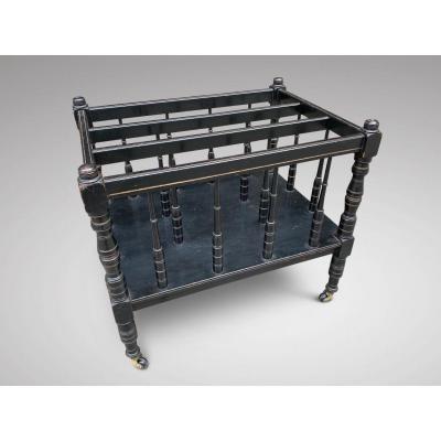 19th Century Ebonised Canterbury