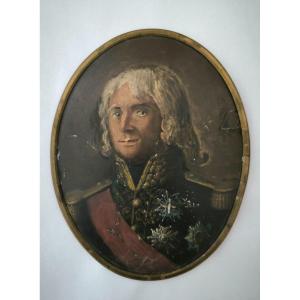 Portrait Du Maréchal Lannes Sur émail 