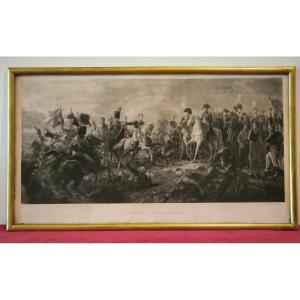 Gravure de 1813 de Jean Godefroy représentant La Bataille d'Austerlitz 
