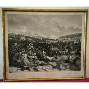 Engraving Of The Passage Of The Bérézina By Pierre Adam