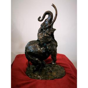 Bronze Elephant By José Maria David 1995