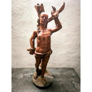 Statue Of Saint Sebastian 17th Century 