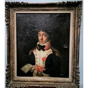 Portrait Of A Senior Infantry Officer Of The 1st Empire 