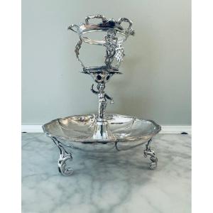 Sugar Bowl Spoon Holder In Sterling Silver, Brussels 1755
