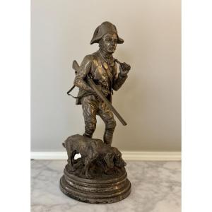 Bronze Hunter Signed Dubucand