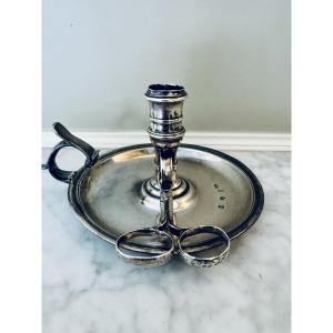 Solid Silver Hand Candlestick, London 1727