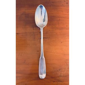 Solid Silver Stew Spoon, Brest 1786