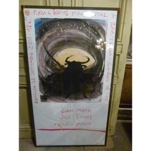 José Tomas Bullfight Poster By Miguel Barceló