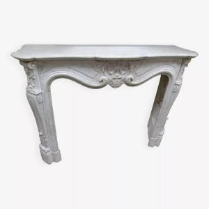 Louis XVI Style Marble Fireplace, 19th Century