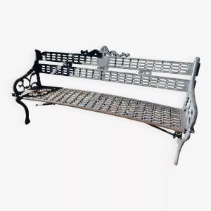 20th Century Cast Iron Bench