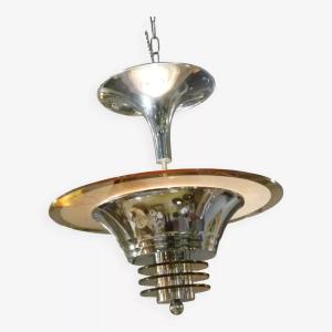 Art Deco Chandelier From The Petitot Workshops