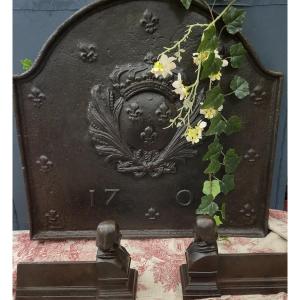 Fleur-de-lis Fireplace Plaque