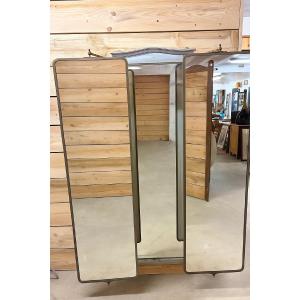 Large Brot-style Triptych Mirror 