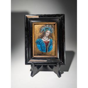 Pierre Raymond Enamel Joan Of Arc Victory