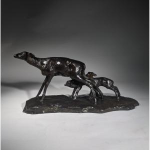 Ary Bitter Bronze Doe Fawns