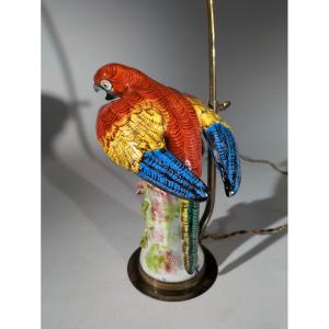 Ceramic Parrot Lamp 