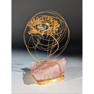 Golden Metal Sculpture 