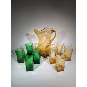Biot Sparkling Water Or Orangeade Service 1970