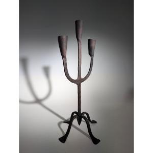 Brutalist Candle Holder, Marolles Workshop, 1950