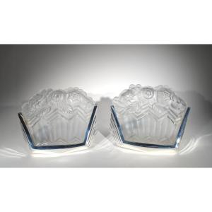 Jean Noverdy Wall Sconces, France, Art Deco, 1930