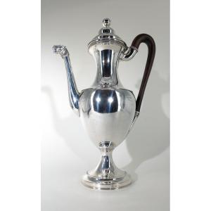 Empire Style Teapot Solid Silver 19thc